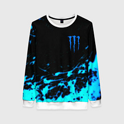 Женский свитшот Monster energy голубые краски