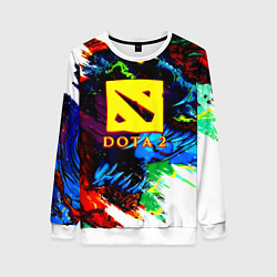 Свитшот женский Dota monster, цвет: 3D-белый