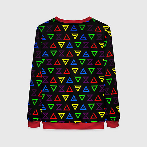 Женский свитшот Dota pattern witcher / 3D-Красный – фото 2