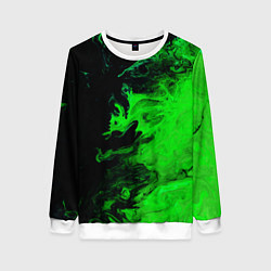 Женский свитшот Color green black