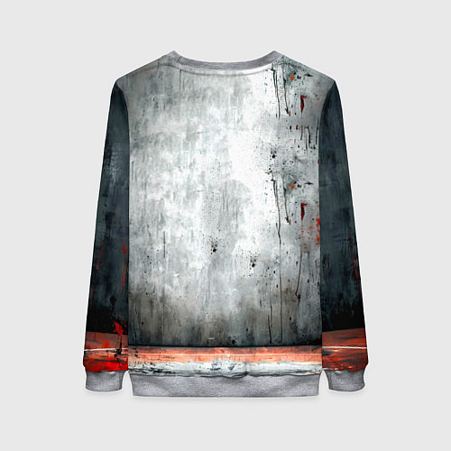 Женский свитшот Рестлер на синем / 3D-Меланж – фото 2