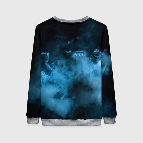 Женский свитшот Боксер в дыму / 3D-Меланж – фото 2