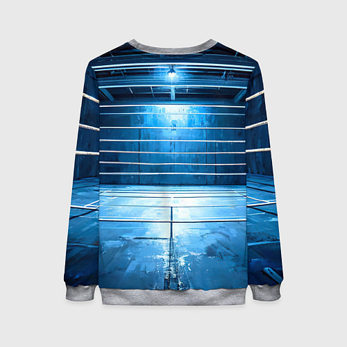 Женский свитшот Синий ринг / 3D-Меланж – фото 2