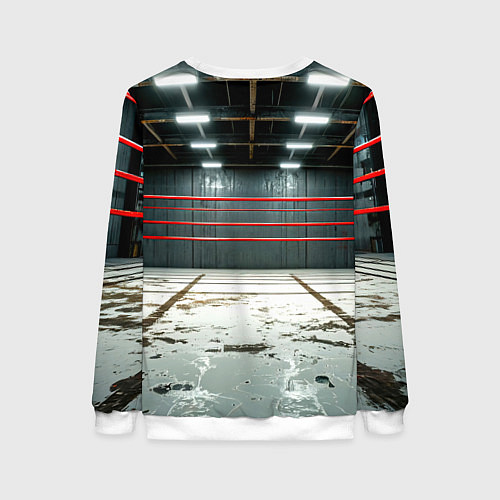 Женский свитшот Красный ринг / 3D-Белый – фото 2