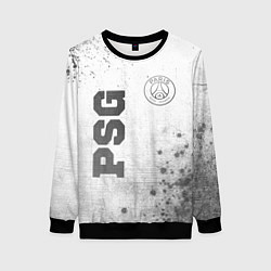 Свитшот женский PSG - white gradient вертикально, цвет: 3D-черный