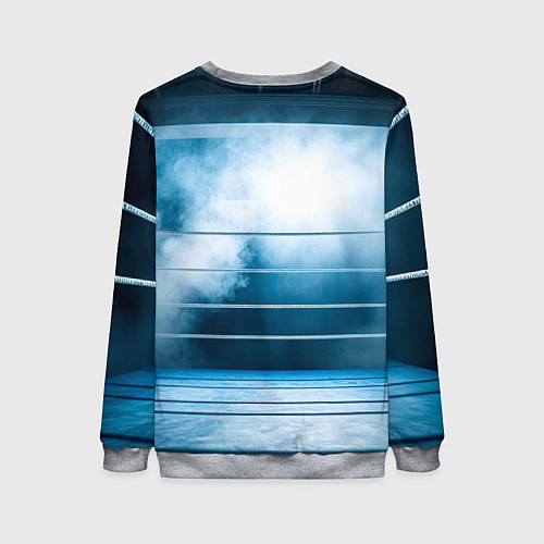 Женский свитшот Ринг в тумане / 3D-Меланж – фото 2