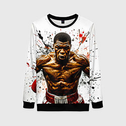 Женский свитшот Мухаммед Али на белом