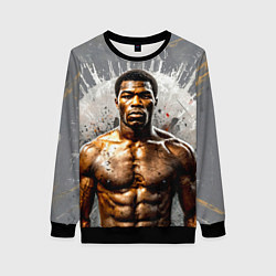 Женский свитшот Мухаммед Али на сером