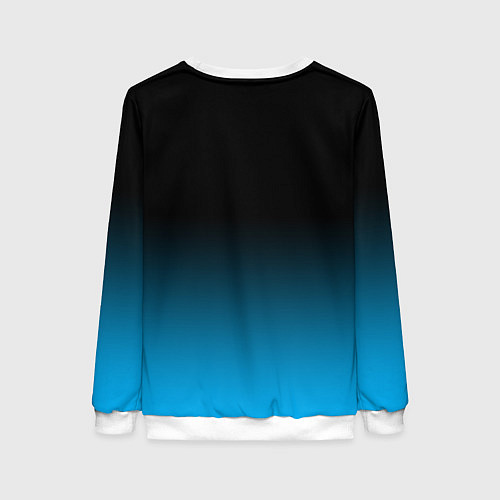 Женский свитшот Милый белый котёнок космонавт / 3D-Белый – фото 2