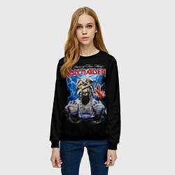 Свитшот женский Powerslave Iron Maiden - мумия, цвет: 3D-черный — фото 2
