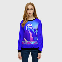 Свитшот женский Кинчев Константин, цвет: 3D-черный — фото 2