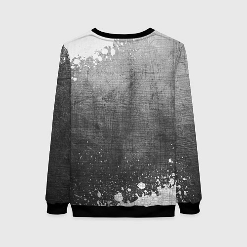 Женский свитшот DanMachi - grey gradient / 3D-Черный – фото 2