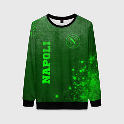 Свитшот женский Napoli - green gradient вертикально, цвет: 3D-черный