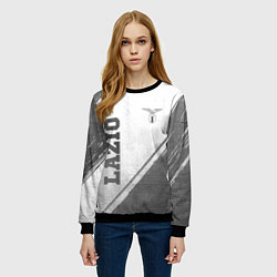 Свитшот женский Lazio - white gradient вертикально, цвет: 3D-черный — фото 2