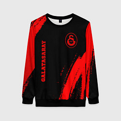 Женский свитшот Galatasaray - red gradient вертикально