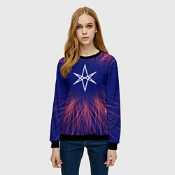 Свитшот женский Bring Me the Horizon red energy, цвет: 3D-черный — фото 2