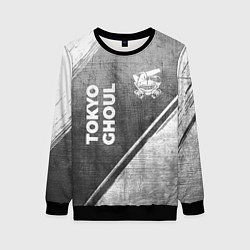 Женский свитшот Tokyo Ghoul - grey gradient вертикально
