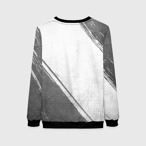 Женский свитшот Bullet For My Valentine - white gradient вертикаль / 3D-Черный – фото 2