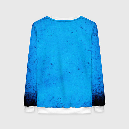 Женский свитшот Ядро для талкания на синем / 3D-Белый – фото 2