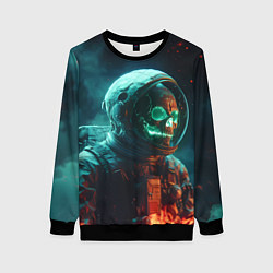 Женский свитшот Череп космонавта в скафандре