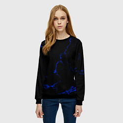 Свитшот женский Color black blue, цвет: 3D-черный — фото 2