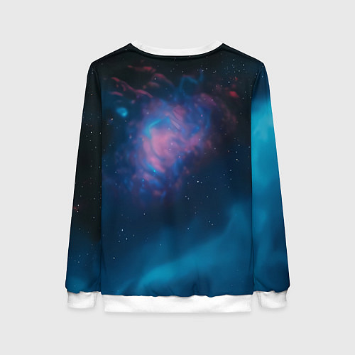 Женский свитшот Скелет американского космонавта / 3D-Белый – фото 2