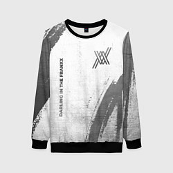 Свитшот женский Darling in the FranXX - white gradient вертикально, цвет: 3D-черный