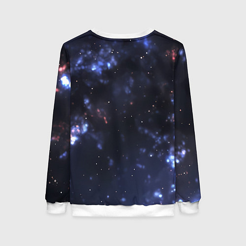 Женский свитшот Чужой на фоне вселенной / 3D-Белый – фото 2