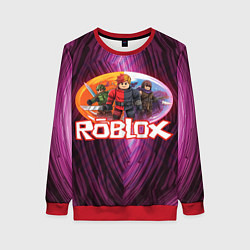 Свитшот женский Roblox пероснажи, цвет: 3D-красный