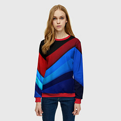 Свитшот женский Multicoloured, цвет: 3D-красный — фото 2