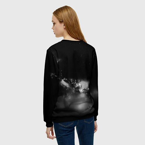Женский свитшот Рок н ролл дым / 3D-Черный – фото 4