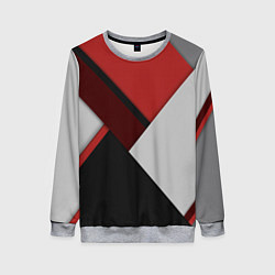 Женский свитшот Color black red grey