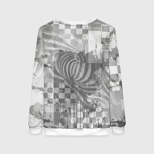 Женский свитшот Фенек в балахоне / 3D-Белый – фото 2