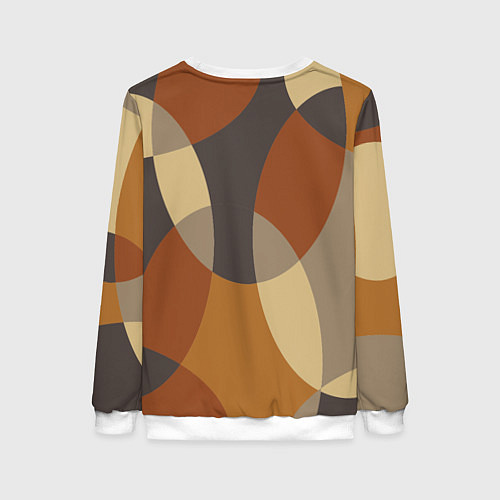 Женский свитшот Графические цветные текстуры и паттерны / 3D-Белый – фото 2