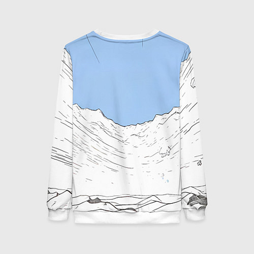 Женский свитшот Злой орущий медведь / 3D-Белый – фото 2