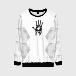 Свитшот женский Death Stranding white poly, цвет: 3D-черный