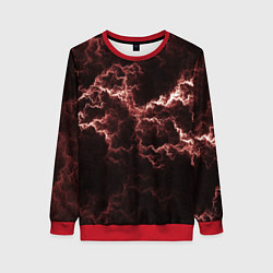 Свитшот женский Lightning red, цвет: 3D-красный