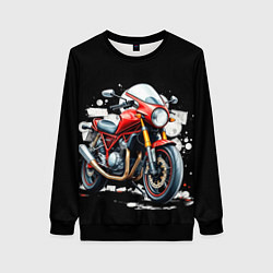 Свитшот женский Red Moto, цвет: 3D-черный