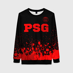 Женский свитшот PSG - red gradient посередине