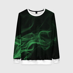 Свитшот женский Color smoke green, цвет: 3D-белый