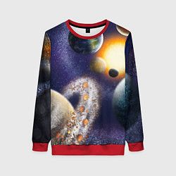 Женский свитшот Парад планет