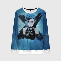 Свитшот женский Джинкс, цвет: 3D-белый