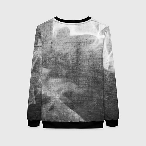 Женский свитшот Death Stranding - grey gradient вертикально / 3D-Черный – фото 2