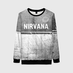 Женский свитшот Nirvana - grey gradient посередине