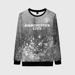 Женский свитшот Manchester City - grey gradient посередине