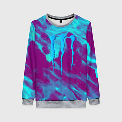 Женский свитшот Monster energy неон