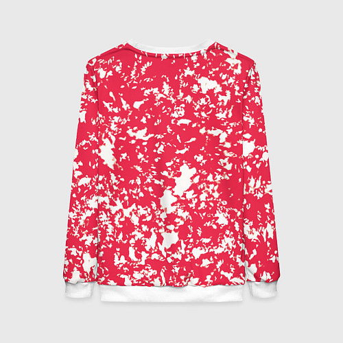 Женский свитшот Розовый пятнистый / 3D-Белый – фото 2