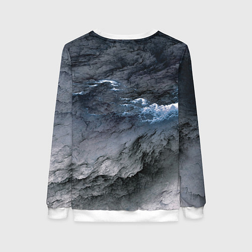 Женский свитшот Символика Белобога - оберег / 3D-Белый – фото 2