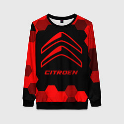 Женский свитшот Citroen - red gradient