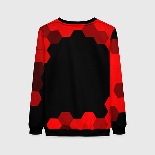 Женский свитшот Dota - red gradient / 3D-Черный – фото 2